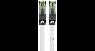 Premium S/FTP CAT8.1 40 Gigabit netwerkkabel / wit - LSZH - 3 meter