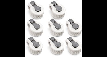 Stevige Dekbed clips - 8 stuks - Laken - Spanners - Clips - Klemmen - Voor 1/2 persoons dekbed overtrekken - Grijs - Luft - Dekbedclips