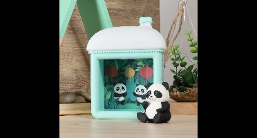 MOOOV Interactieve Nachtlamp voor Kinderen - De Pandahut - Speelse Kinderkamerverlichting met 3 Lichtmodi