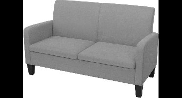 vidaXL - Tweezitsbank - 135x65x76 - cm - lichtgrijs