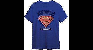 Superman Superman Heren T-shirt - blauw - XL