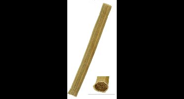 Petsnack - Hondensnack - Geperste Kauwstaaf Met Rund - Gedroogde Buffelhuid - 25.5 cm - 10 stuks