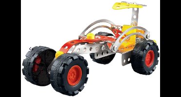 EDDY TOYS Metalen Blokken Bouwset – Maak je Eigen Buggy – 79-Delig Constructiespeelgoed met Gereedschap – Voor Kinderen vanaf 3 Jaar