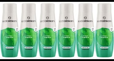 SODASTREAM Concentrates - Pak van 6 suikervrije muntconcentraten - Tot 54 liter dranken - 440 ml