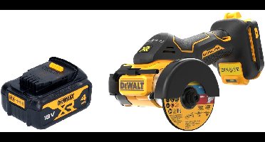 DeWalt DCS 438 N accu multimaterialensnijder 18 V 76 mm borstelloos + 1x accu 4.0 Ah - zonder oplader
