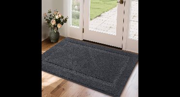 Boraboi® Wasbare en Antislip Deurmat voor Binnen en Buiten, Absorberend en Gemakkelijk Schoon te Maken, 50cm x 80cm
