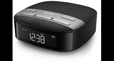 PHILIPS TAR3505 - Digitale Klokradio - DAB+ - Dubbel Alarm - Slaaptimer - Compact Ontwerp, - DAB+/FM-Digitale Radio - Automatische Tijdsynchronisatie - Batterijbeveiliging - Zwart