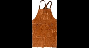 Barbecook - Zachtlederen Schort - BBQ Schort Mannen Leer - BBQ Schort Man - 95x67cm
