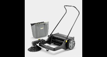 Kärcher KM 70/15 Professional Veegmachine - Werkbreedte met 1 zijbezem 70 cm - Prestaties 2800 m²/u - Duwbeugel inklapbaar