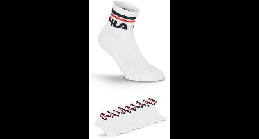 FILA Logoband Enkelsokken - Maat 35/38 - 9 Pack - Wit