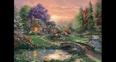 Schmidt legpuzzel Thomas Kinkade Sweetheart Retreat 1000 stukjes kunst.
