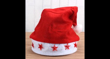 Kerstmuts - Led kerstmuts - Kerstmuts met verlichting - Santa's hat - Verlichte kerstmuts - Batterijen