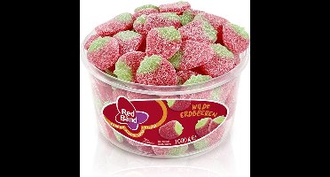 Red Band - Wilde Strawberries Sour Winegums  - 100 piece tub