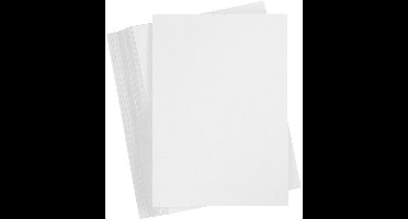 Karton - Hobbykarton - Wit - DIY - Kaarten Maken - A5 - 14,8x21cm - 250 grams - Creotime - 100 vellen