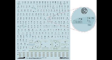 Tamiya Modelbouwdecoratie - 12692 Detail Up Parts - F-4 Phantom II Access Door Decal Set A Decals