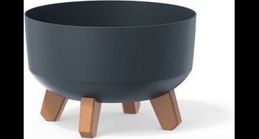 Prosperplast Gracia Laag - Bloempot - Antraciet kleur - 14.3 L