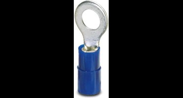 Phoenix Contact 3240024 Ringkabelschoen Dwarsdoorsnede (max.): 2.50 mm² Gat diameter: 5.3 mm Deels geïsoleerd Blauw 100