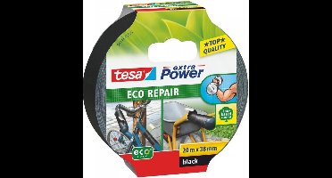 tesa ECO REPAIR 56432-00000-00 Textieltape tesa extra Power Zwart (l x b) 20 m x 38 mm 1 stuk(s)