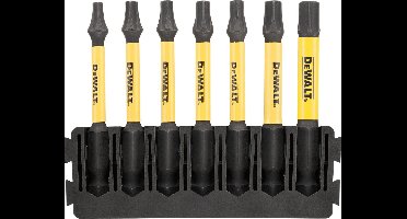 DEWALT ACCESSOIRES BITSET | HOUDER + IMPACT TORSION | 57 MM | T15 X1, T20 X2, T57 X2, T30 X1, T40 X1 - DT70825-QZ