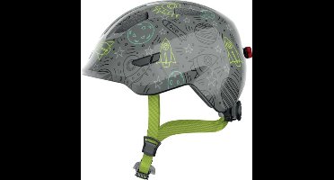Abus Smiley 3.0 Led - Fietshelm - Kinderen Grey Space S (45 - 50 cm)