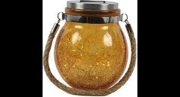 Countryfield LED Solarlamp Viggo Ø12 cm | Oranje | Hoogte 14 cm