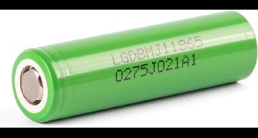 LG INR18650-MJ1 3400mAh - 10A 18650 Oplaadbaar - FLAT TOP - 1 Stuk