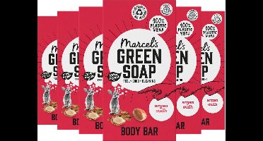 Marcel's Green Soap Body bar Argan & Oudh - 6 x 150 gram