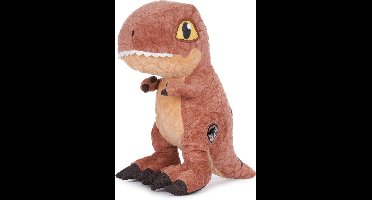 Jurassic World Dinosaurus Camp Cretaceous (Bruin) Pluche Knuffel 34 cm {Jurassic Park Plush Toy | Speelgoed knuffeldier knuffelpop voor kinderen jongens meisjes | T-Rex Dino Draak Dragon Dinosaurus}