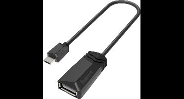 Hama USB-OTG-adapter Micro-USB-stekker - USB-aansluiting USB 2.0 480 Mbit/s
