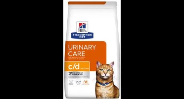 Hill's Prescription Diet c/d Multicare Urinary Care - Kattenvoer - Kip - 8 kg - Ondersteuning van de Urinewegen - Dieetvoeding voor Volwassen Katten