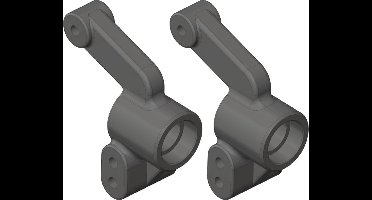 Team Corally - Hub - Rear - Composite - 2 Pcs