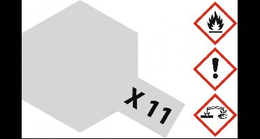 Tamiya Hobbyverf Acrylverf - X-11 Chrome Silver - Gloss - Acryl - 23ml Verf potje - 23 ml