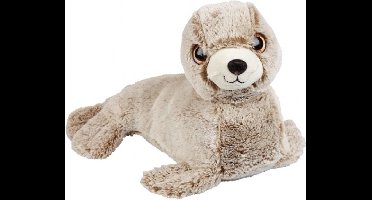 Pluche bruine zeehond knuffel 36 cm - Zeehonden zeedieren knuffels - Speelgoed voor kinderen
