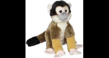 Ravensden pluche knuffel doodshoofd aapje - 28 cm - apen knuffels - kraaloogjes - dieren