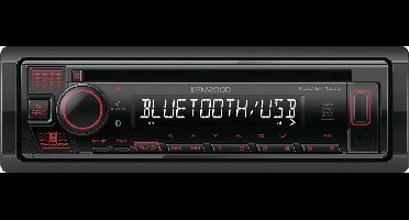 Kenwood KDC-BT460U Radio-CD Speler - Bluetooth - Rood