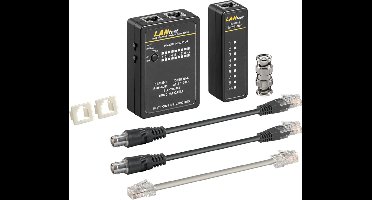 goobay voedingwerk kabeltester Set voor Prüfung van CAT 5/6 - Accessoires voor Presentatietechnologie