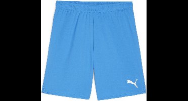 PUMA teamGOAL Shorts Heren Sportbroek - Electric Blue Lemonade-Puma White