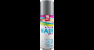 Smiffys carnaval haarverf - zilver - spuitbus - 125 ml - haarspray
