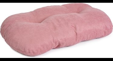 Duvoplus - Dierenkussen - Hond - Kussen Ovaal Velvet Xl - 125x82x9cm Roze - 1st