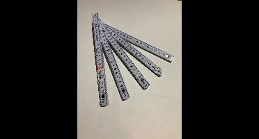 Toolland Duurzame vouwmeter/duimstok van glasvezel, precisie meetinstrument en handig meetgereedschap, 2 m