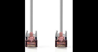 Nedis CAT6 Netwerkkabel - RJ45 Male - RJ45 Male - S/FTP - 0.50 m - Binnenshuis - Rond - LSZH - Grijs - Doos