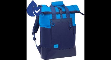 Rivacase Laptop Rugzak – Schooltas Jongen - Schooltas met Laptopvak - Rugzak – Tassen – Laptoptas - Waterdicht en Duurzaam – Ruime opbergruimte - Back to School - 25L – Blue
