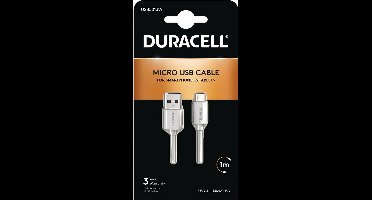 Duracell - USB 2.0 A Male naar USB 2.0 Micro Male - 1 m