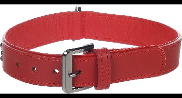 Hond Halsband met sierbeslag Denver Rood L 41-50cm 35mm