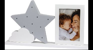 Dooky - Starlight Frame - Fotolijst met nachtlampje - Grijs