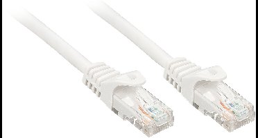 LINDY 48202 RJ45 Netwerkkabel, patchkabel CAT 6 U/UTP 1.00 m Wit 1 stuk(s)