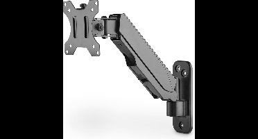 Digitus DA-90396 Monitor-wandbeugel 1-voudig 33,0 cm (13) - 81,3 cm (32) Zwart, Zwart (mat) Draaibaar, In hoogte vers