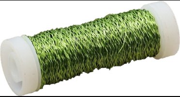 HBX Natural Living Binddraad - groen - op rol - 35 mtr - bouillon - wikkeldraad/hobbydraad