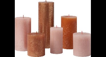 Bolsius - Rustieke Kaarsen Set - Cosy Coppers