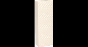 Gerimport Waterverdamper - creme wit - keramiek - 400 ml - radiatorbak luchtbevochtiger - 7,4 x 18,6 cm